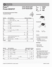 DataSheet IXTA1R4N120P pdf